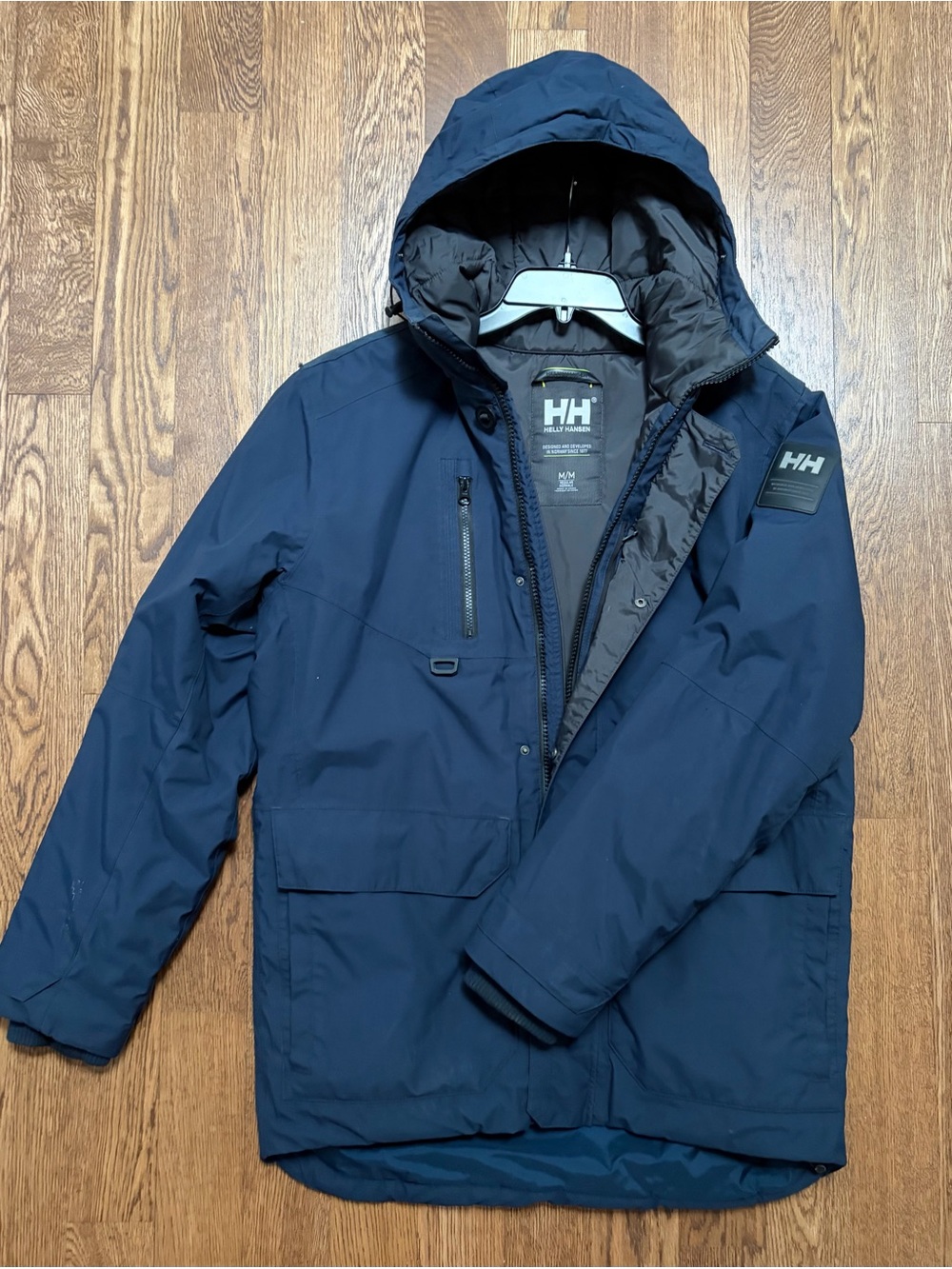 Helly Hansen Men’s Navy Hooded Waterproof Parka